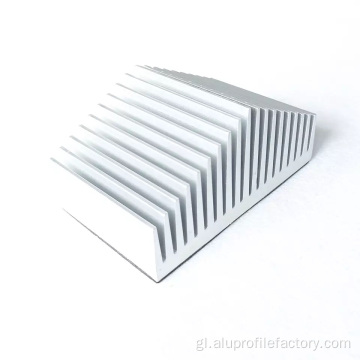 Perfil do radiador de aluminio CNC